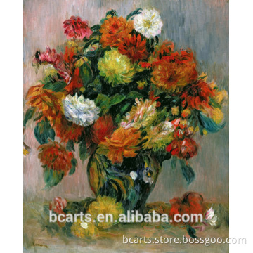 Famous flower vase holder art painting by Pierre Auguste Renoir